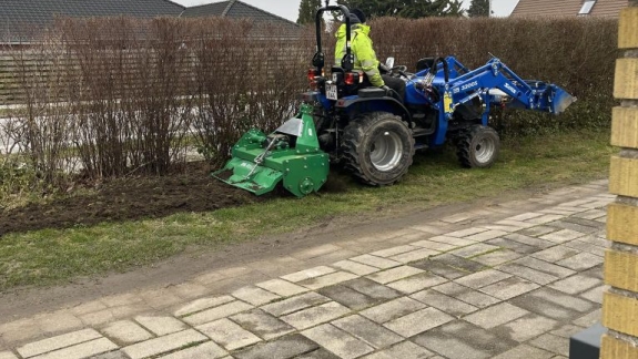 omlægning af eksisterende græsplæne